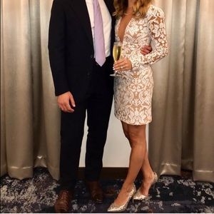 Dress the Population Claudia sequin sheer dress